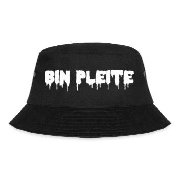 I'm Broke - Shirt - Bucket Hat - black - Front - Lela (165cm)