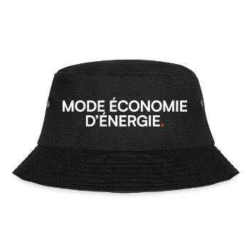 Energy-saving mode, humor, fatigue - Bucket Hat - black - Front - Lela (165cm)