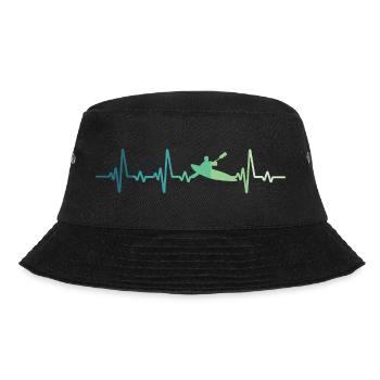 Canoeist Kayak Heartbeat Canoe - Bucket Hat - black - Front - Lela (165cm)