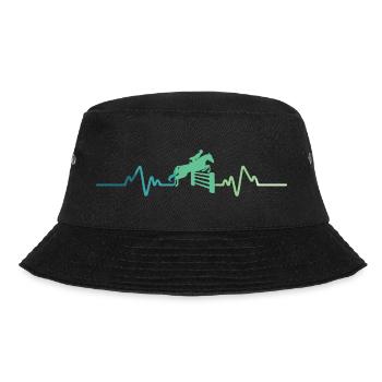 Dressur-Herzschlag-Springen reiten - Bucket Hat - Schwarz - Vorne - Lela (165cm)
