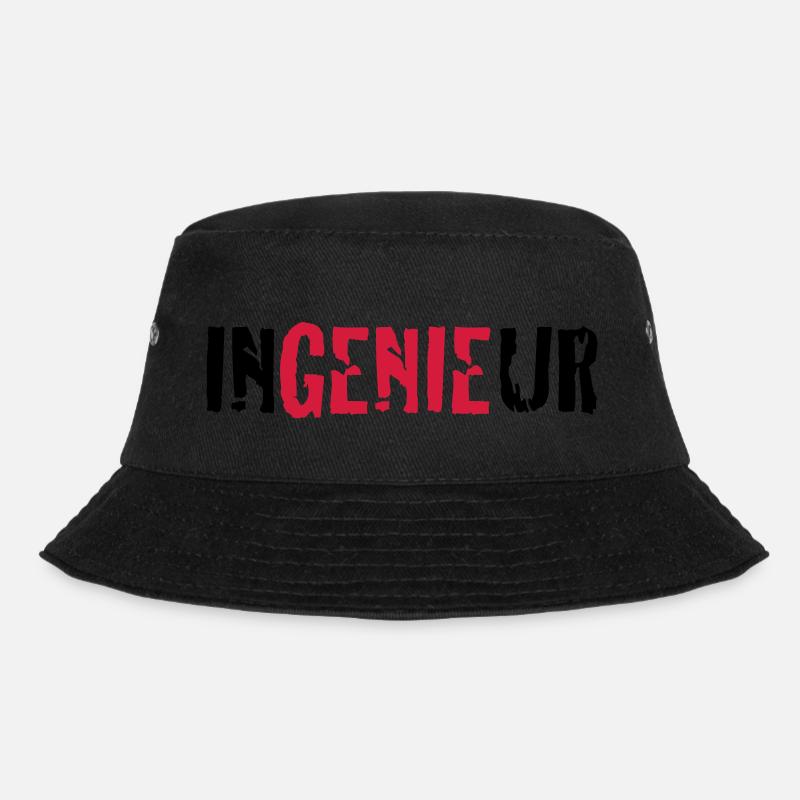 ingenieur - Bucket Hat - Schwarz
