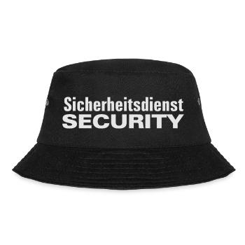 Ordnungsdienst, Sicherheitsdienst, Security - Bucket Hat - Schwarz - Vorne - Lela (165cm)