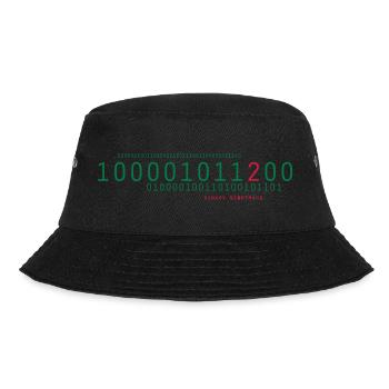 binary nightmare - Bucket Hat - Schwarz - Vorne - Lela (165cm)