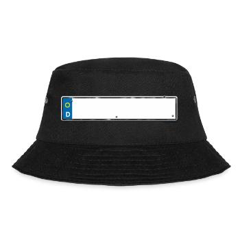 geburtstagnummernschild - Bucket Hat - Schwarz - Vorne - Lela (165cm)