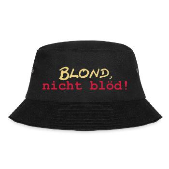 Blond nicht blöd - Bucket Hat - Schwarz - Vorne - Lela (165cm)