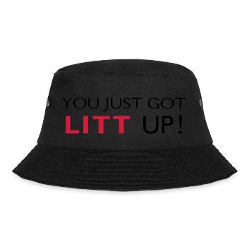 LITT UP! - Bucket Hat - Schwarz - Vorne - Lela (165cm)