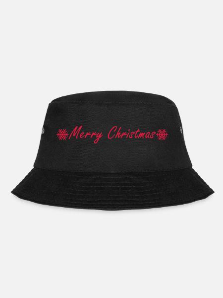 merry christmas - Bucket Hat - Schwarz