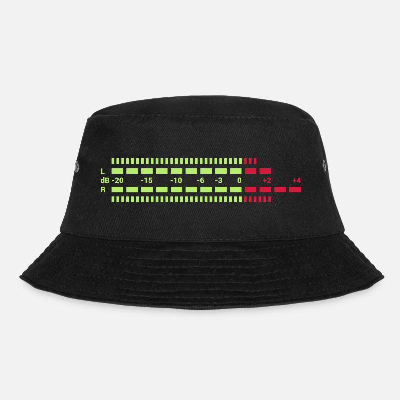 Equalizer dreifarbig EQ Musik Anlage Techno Club S - Bucket Hat - Schwarz