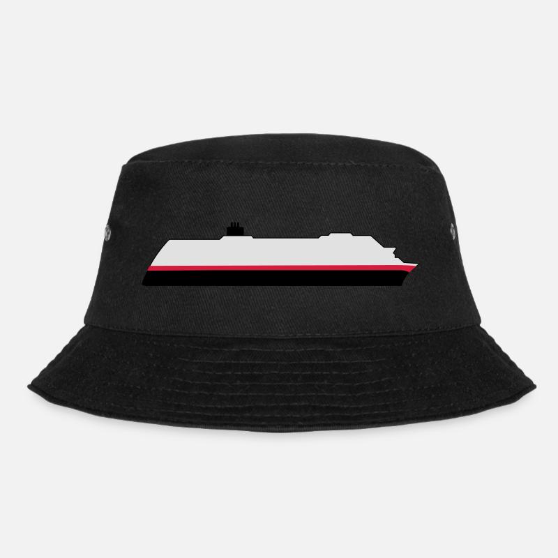 Postschiff HUrtigruten - Bucket Hat - Schwarz