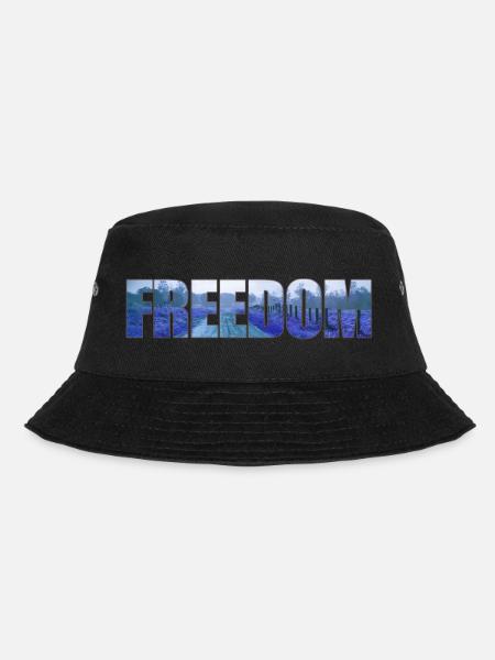 Freedom - Bucket Hat - Schwarz