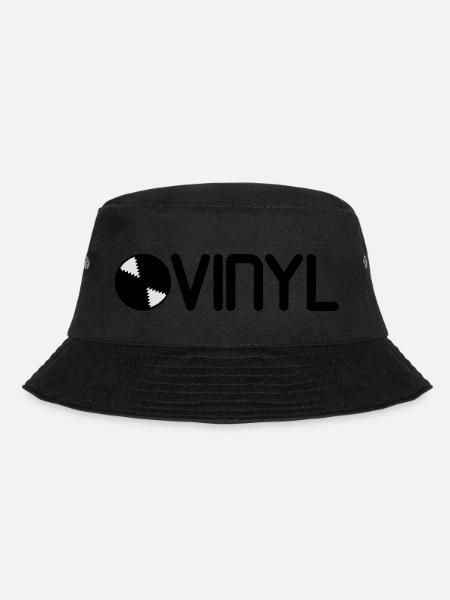 Schallplatte Vinyl logo - Bucket Hat - Schwarz