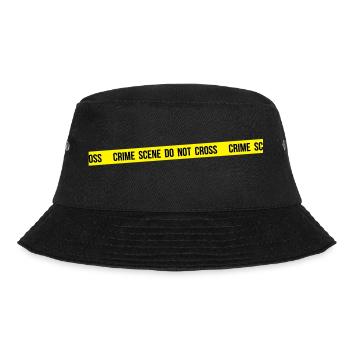 Tatort nicht überqueren - Bucket Hat - Schwarz - Vorne - Lela (165cm)