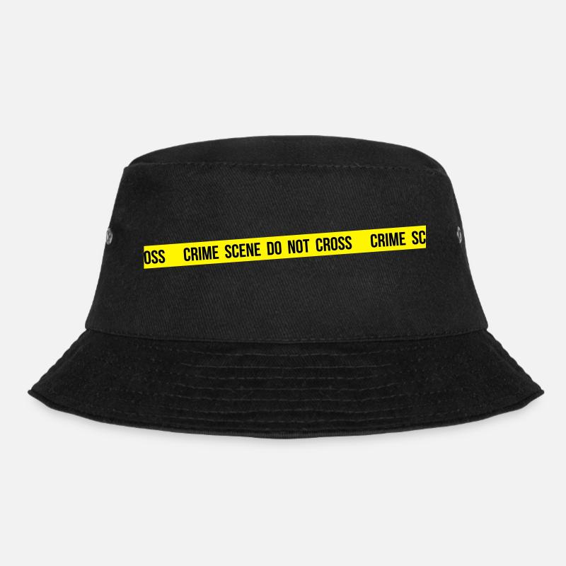Tatort nicht überqueren - Bucket Hat - Schwarz