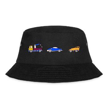 Car Car - Bucket Hat - black - Front - Lela (165cm)