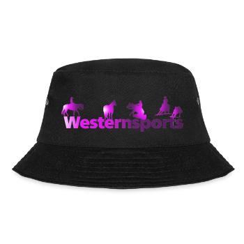 Westernsports Silhouetten Quarter Horse - Bucket Hat - Schwarz - Vorne - Lela (165cm)