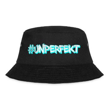 #unperfekt - nicht perfekt cyan - Bucket Hat - Schwarz - Vorne - Lela (165cm)