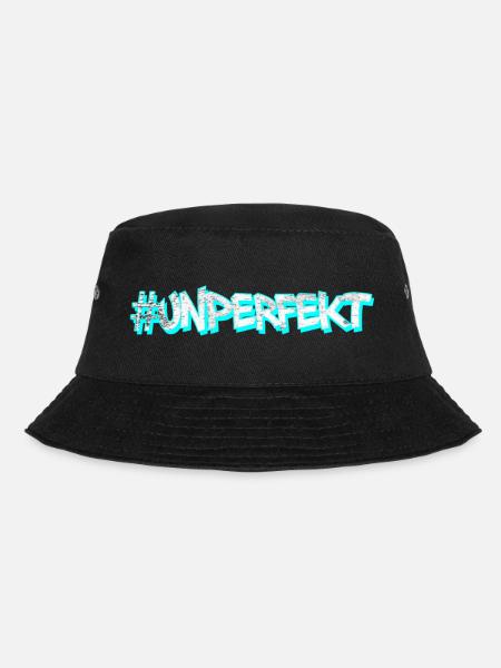 #unperfekt - nicht perfekt cyan - Bucket Hat - Schwarz