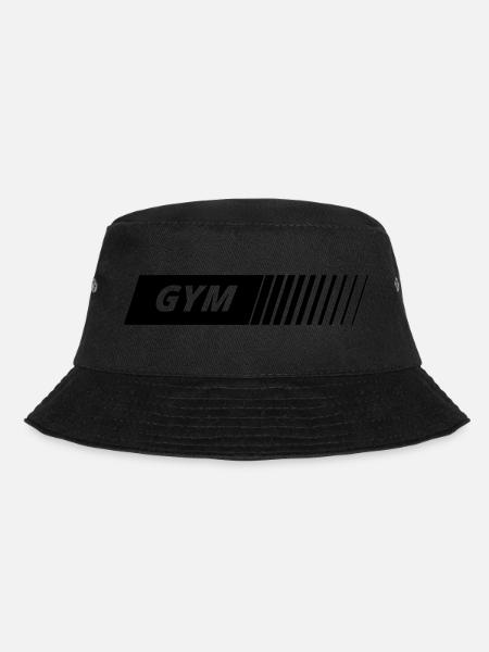 Gym Logo Racing - Bucket Hat - Schwarz