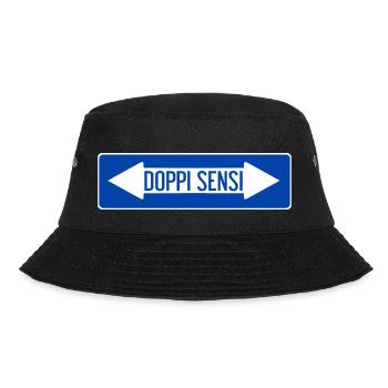 Double-sense road sign - Bucket Hat - black - Front - Lela (165cm)