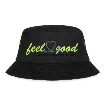feelgood inderpfalz GRÜN WWW - Bucket Hat - Schwarz - Vorne - Lela (165cm)