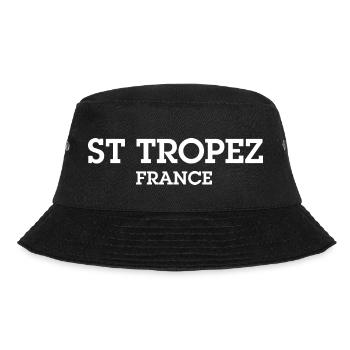 Saint Tropez - France - Cote d´Azur - Bucket Hat - Schwarz - Vorne - Lela (165cm)