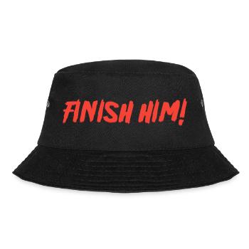 Finish Him - Bucket Hat - Schwarz - Vorne - Lela (165cm)