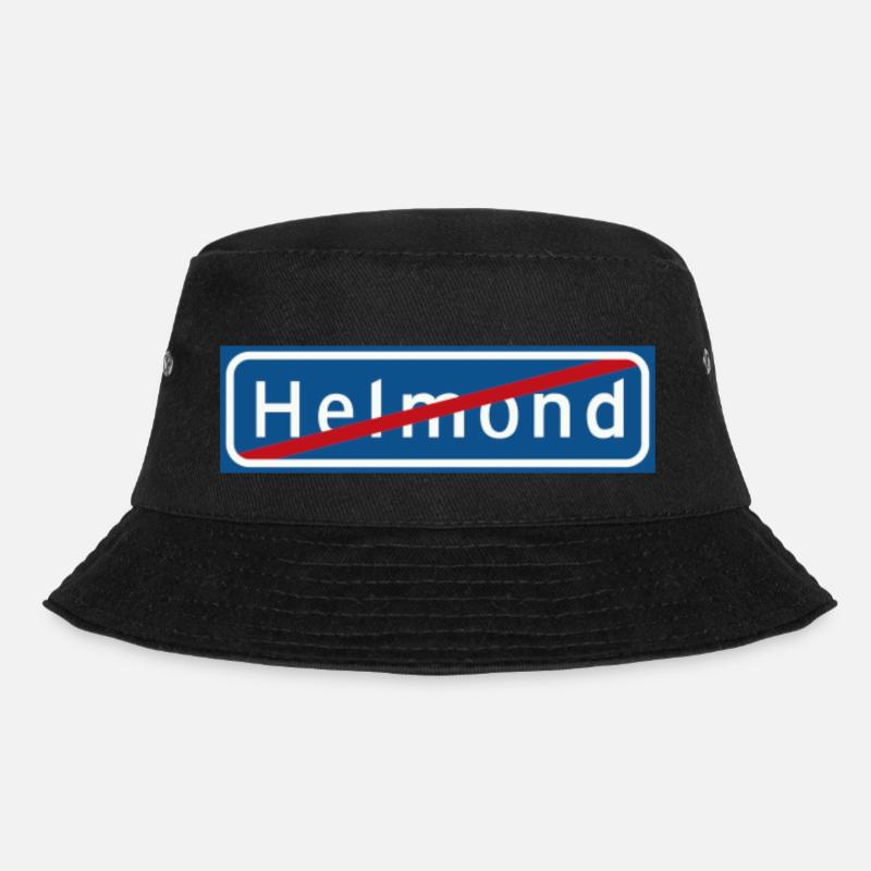 helmond Zeichen Ende der bebauten Fläche - Bucket Hat - Schwarz