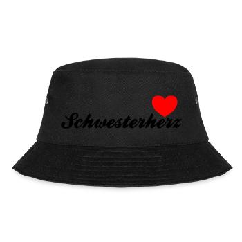 Schwesterherz | Black - Bucket Hat - Schwarz - Vorne - Lela (165cm)