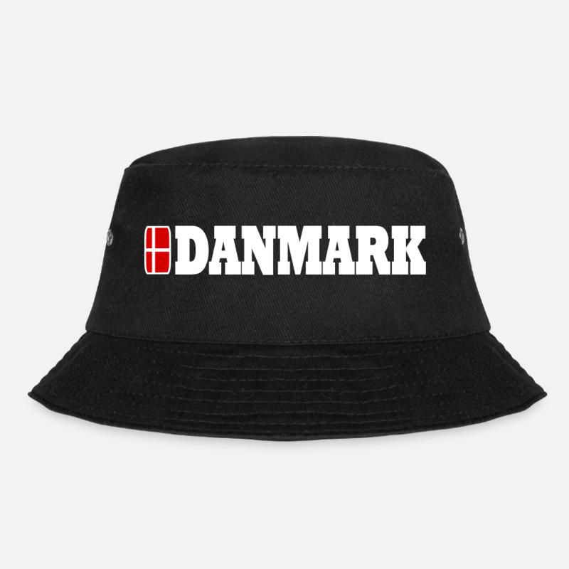 Dänemark - Bucket Hat - Schwarz