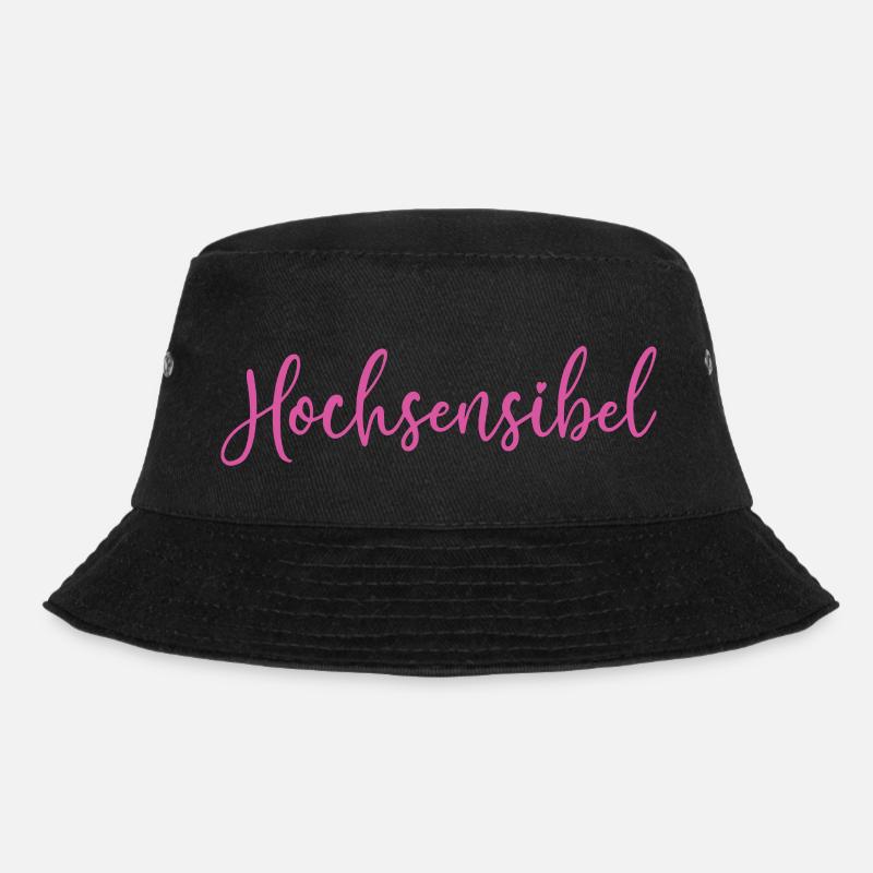 Hochsensibel Sensitive - Bucket Hat - Schwarz