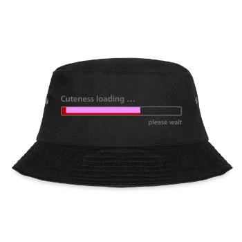 Cuteness loading ... please wait cute cute cute pretty - Bucket Hat - black - Front - Lela (165cm)