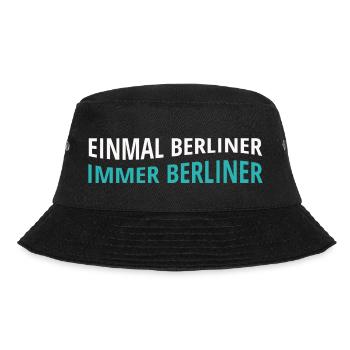 Berlin, Berliner, Berlin City, Hauptstadt - Bucket Hat - Schwarz - Vorne - Lela (165cm)