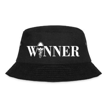 Winner sperm - Bucket Hat - black - Front - Lela (165cm)