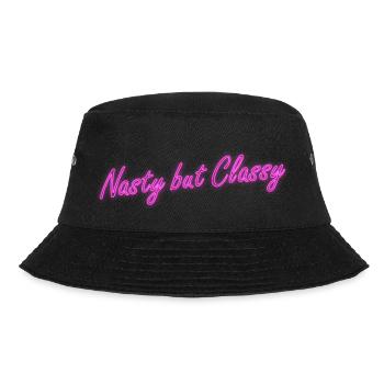 Neon Naughty by classy lettering - Bucket Hat - black - Front - Lela (165cm)