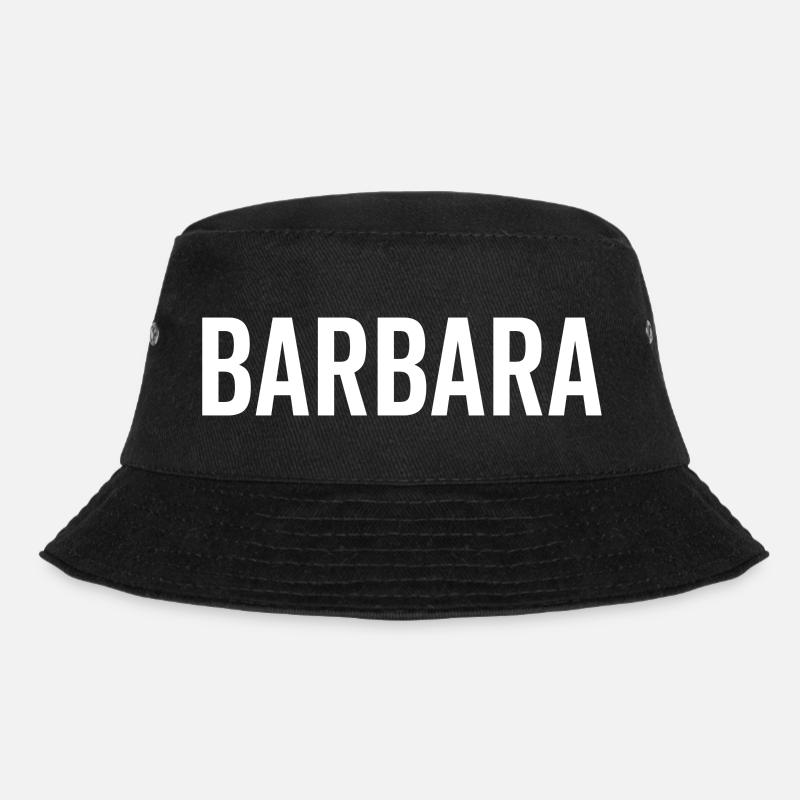 Barbara Custom Name Schriftart Text Geburtstag - Bucket Hat - Schwarz