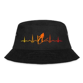Herzschlag Skifliegen Skispringen Skispringer Männ - Bucket Hat - Schwarz - Vorne - Lela (165cm)
