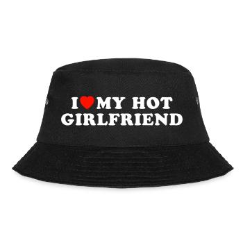 i love my hot girlfriend - Bucket Hat - black - Front - Lela (165cm)
