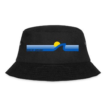 Rise Up Ukraine Sun Sea Wave Freedom - Bucket Hat - black - Front - Lela (165cm)
