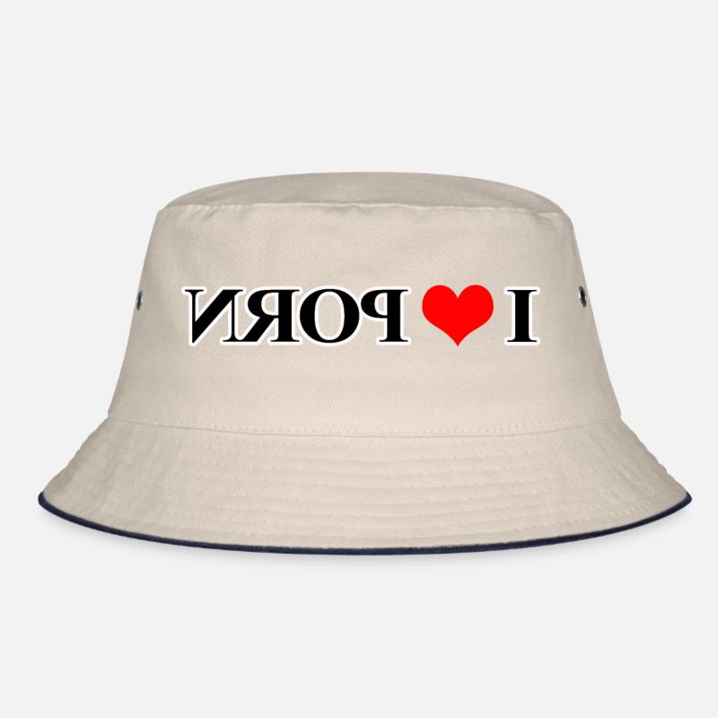 Pornotext gespiegelt Bucket Hat
