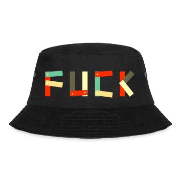 Text ficken - Bucket Hat - Schwarz - Vorne - Lela (165cm)