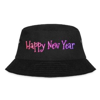 Happy New Year - Bucket Hat - black - Front - Lela (165cm)