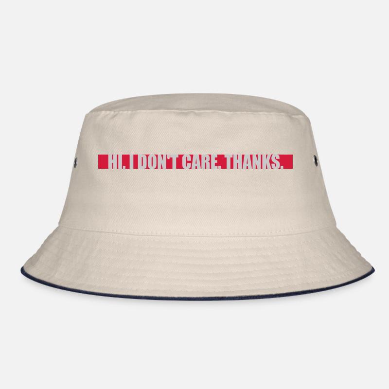 Hi I dont care Bucket Hat