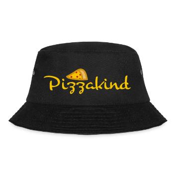 Pizza Kind (b) - Bucket Hat - Schwarz - Vorne - Lela (165cm)