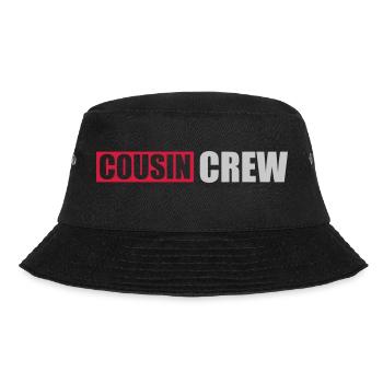 Logo Cousin Crew Team - Bucket Hat - Schwarz - Vorne - Lela (165cm)