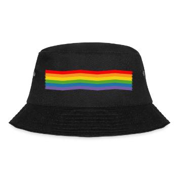 rayures arc-en-ciel pointues LGBT LGBTQI queer - Bob - noir - Devant - Lela (165cm)