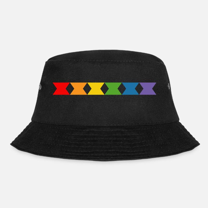 Regenbogen diabolo - Bucket Hat - Schwarz