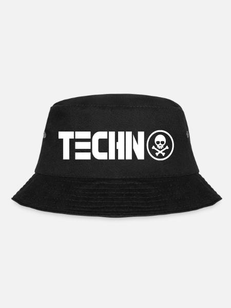 Techno 333 - Bucket Hat - Schwarz