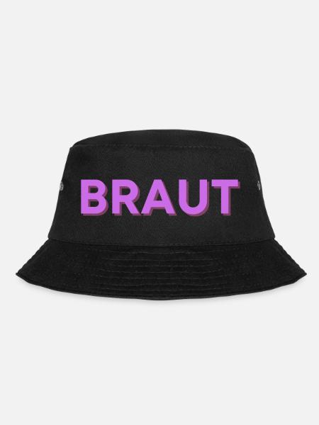 Braut 01 - Bucket Hat - Schwarz