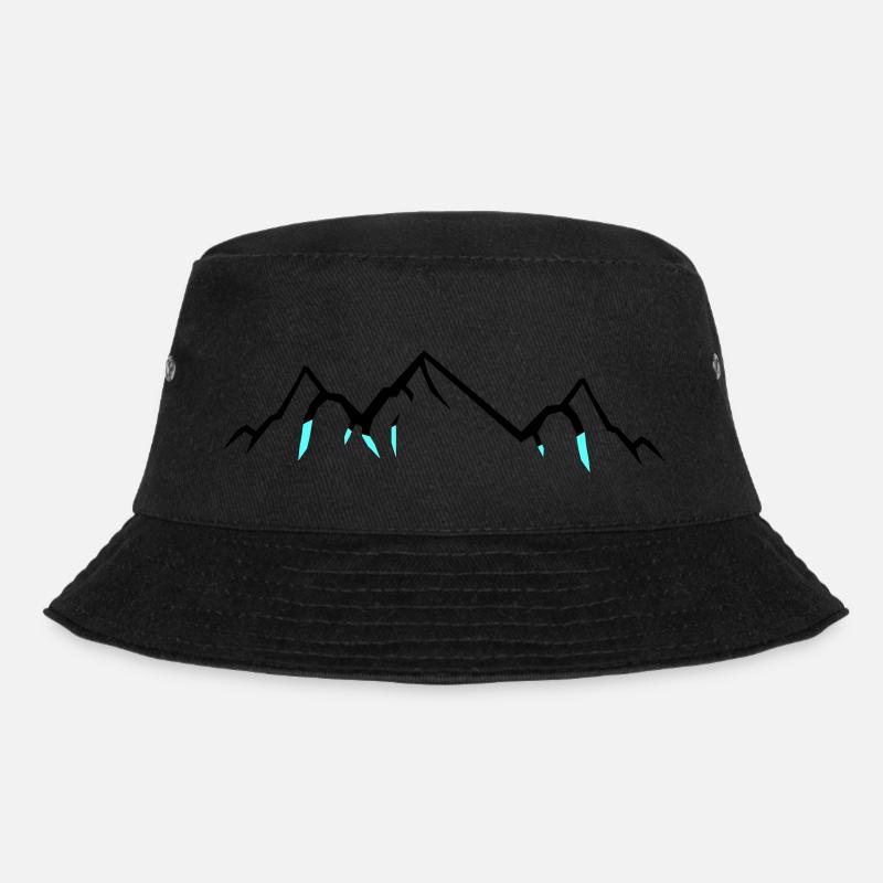Mountains - Bucket Hat - Schwarz
