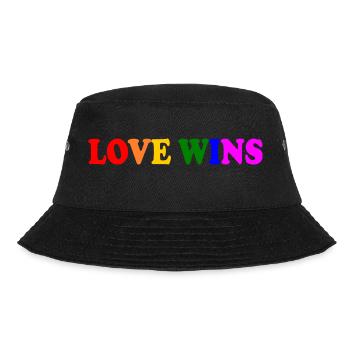 Love wins - Bucket Hat - black - Front - Lela (165cm)